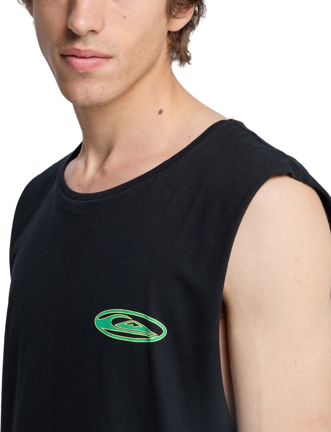 T-Shirt QUIKSILVER "EV Quikglobe Muscle", Herren, Gr. L, schwarz, Obermaterial: 70% Baumwolle, 30% Baumwolle., Shirts T-Shirt