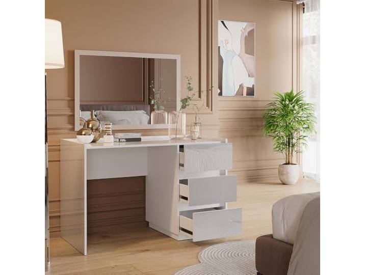 Vicco Kaptafel Marla , Wit Hoogglans 120 cm