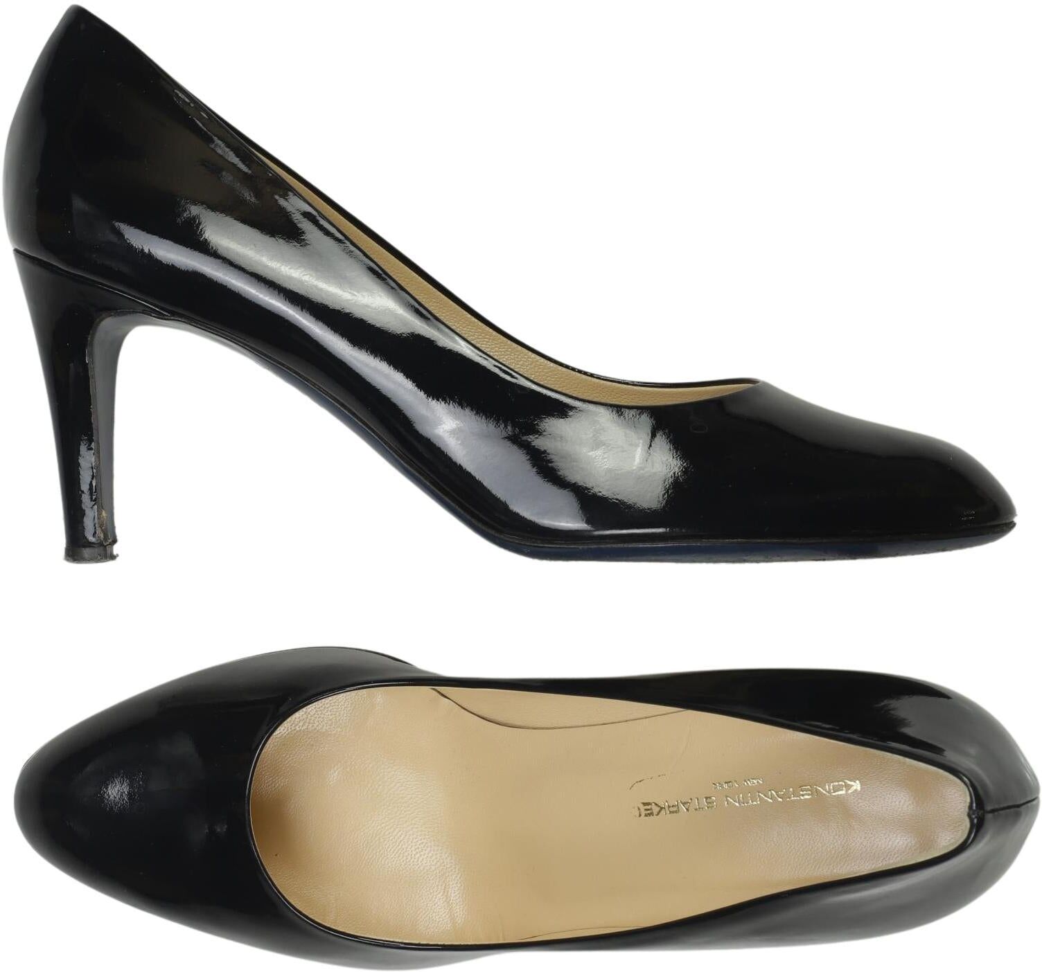 Konstantin Starke Damen Pumps, Schwarz, Gr. EU 40, Leder - Second Hand