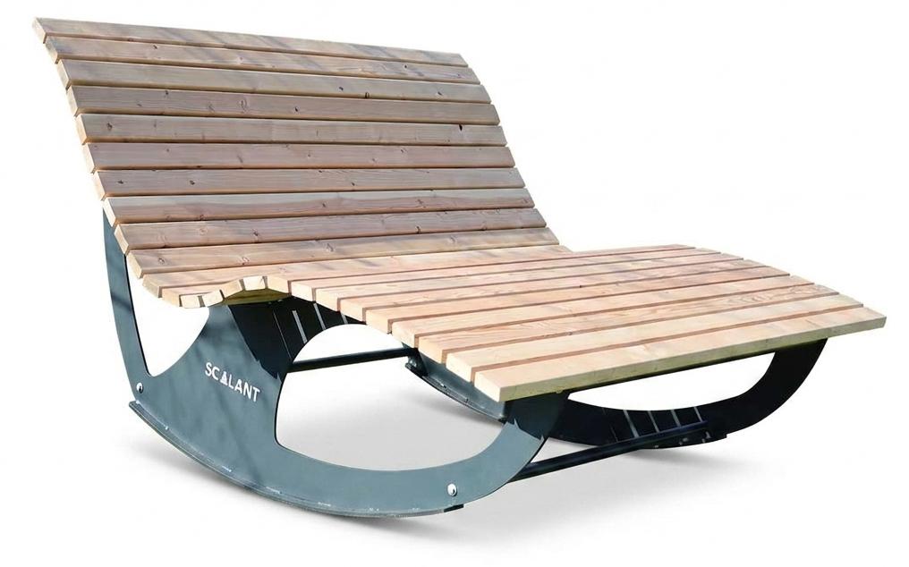 Waldsofa Balance (L) + Auflage dunkelgrau + Kissen dunkelgrau + Schutzhülle