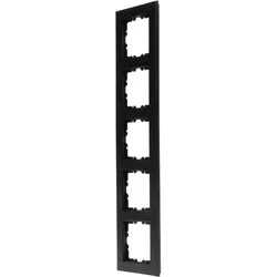 Kopp 402950006 HK07 - Abdeckrahmen 5-fach, Farbe: schwarz matt