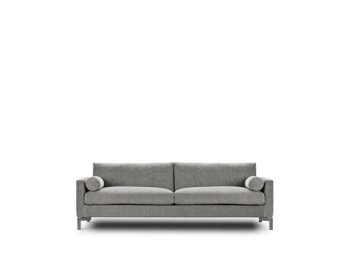 Eilersen Lift Sofa 240 cm Bakar 47 hellgrau-Daunentopper-Stahlbeine