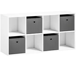 BÜCHERREGAL Spanplatte Weiß