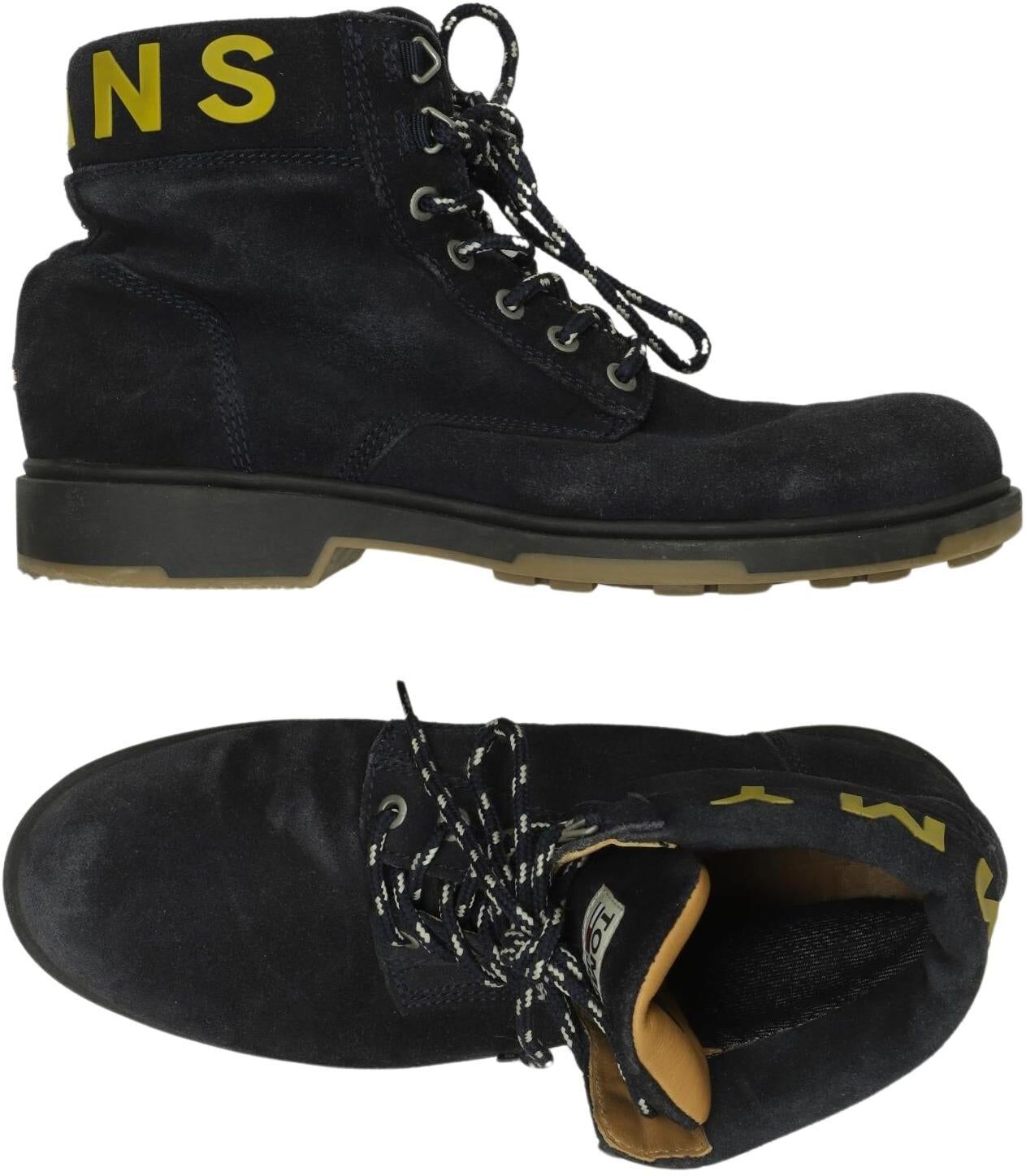 Tommy Jeans Herren Stiefel, Marineblau, Gr. EU 41, Leder - Second Hand