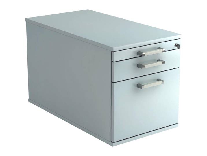 Venda Rollcontainer, Grau, 3 Schublade(n) Schubladen, 42.8x51.2x80 cm, umfangreiches Zubehör erhältlich, Beimöbel erhältlich, Büromöbel, Schreibtischcontainer, Rollcontainer