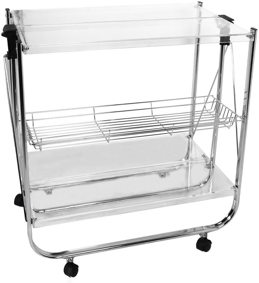 Tirolix Carrello Pieghevole 60 x 40 cm Bridge Trasparente