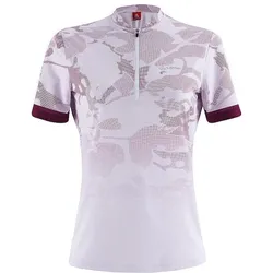 Löffler, Damen, Velotrikot, Illusion Half Zip (XXL), Weiss, Violett, XXL