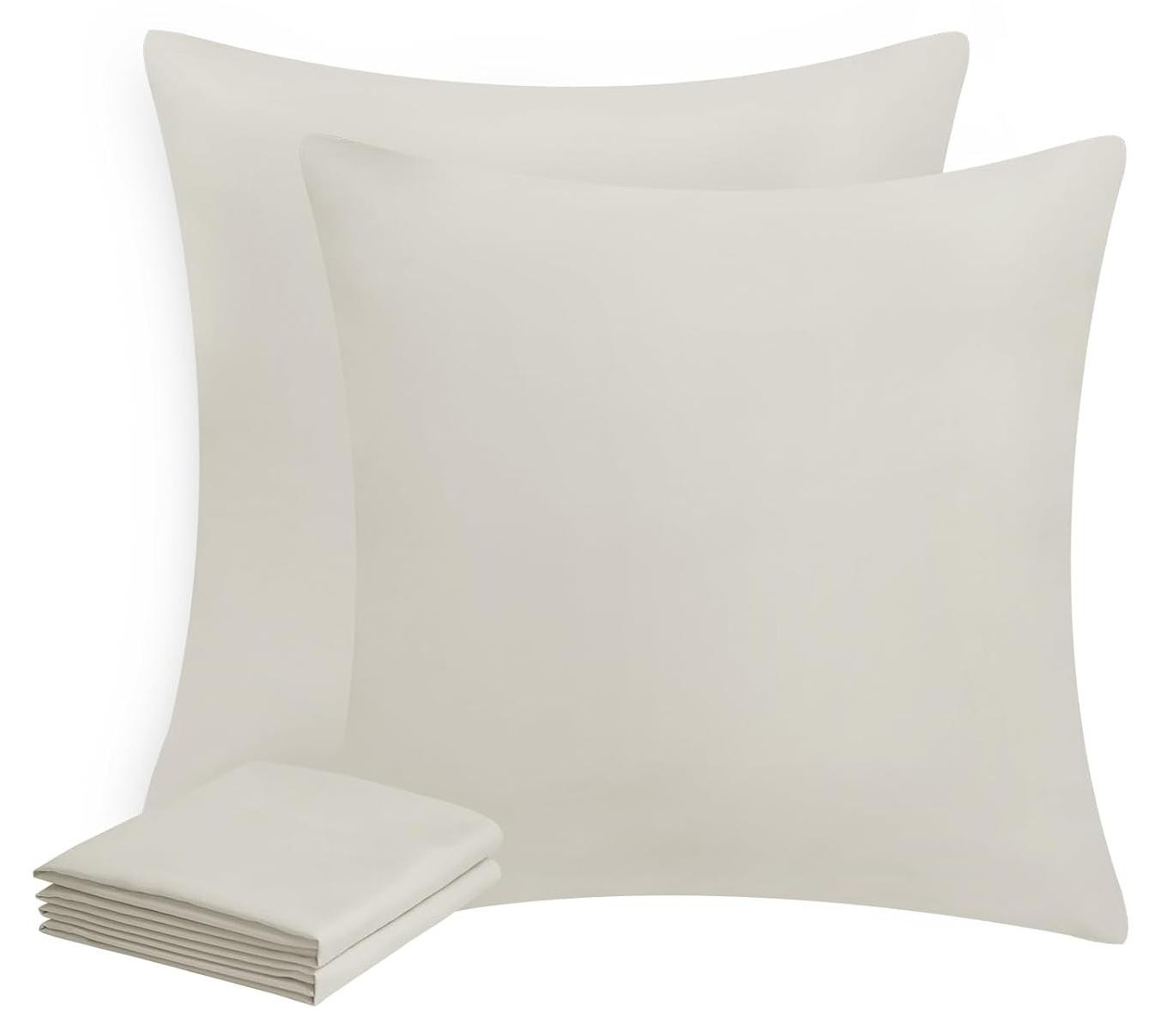 Trankielo Set van 2 Microvezel Kussensslopen, 80 x 80 cm