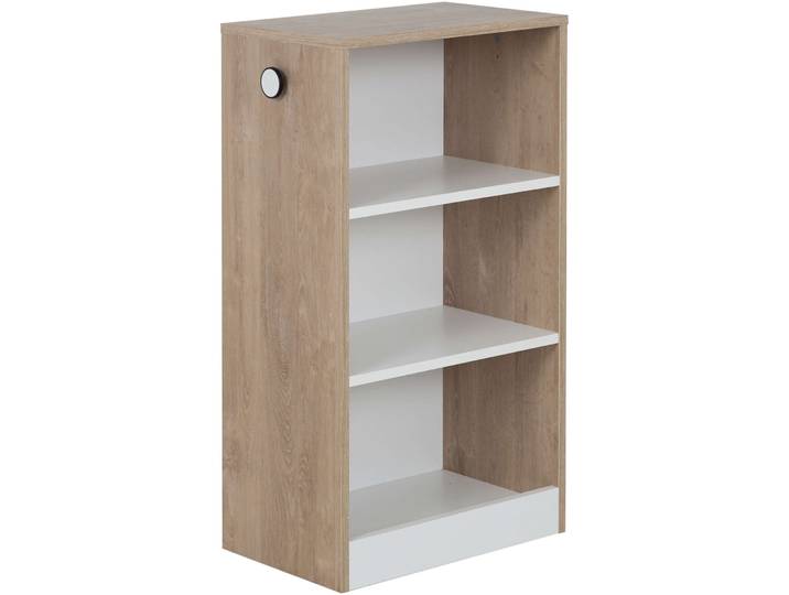 Galipette Bücherregal Murielle eiche, weiss Holzwerkstoff B 49 H 88 cm - Farbe: Eiche, Weiß