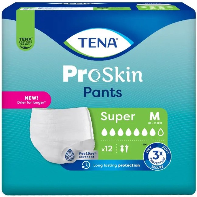 Tena Proskin Pants Super Medium - 8 paquets de 12 protections