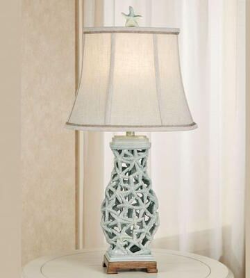 Stylecraft Home Collection Starfish Table Lamp Aqua Mist , Aqua Mist
