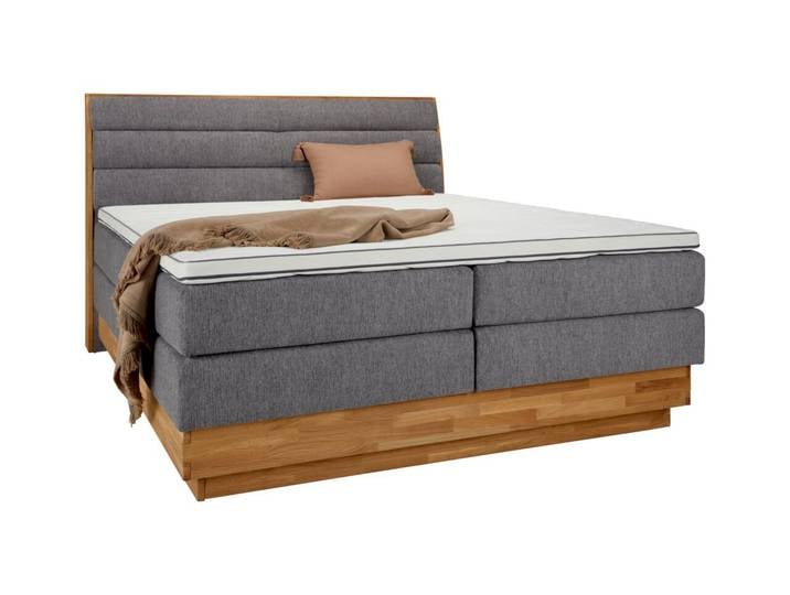 Z2 Boxspringbett MARISSA, silber, Holz