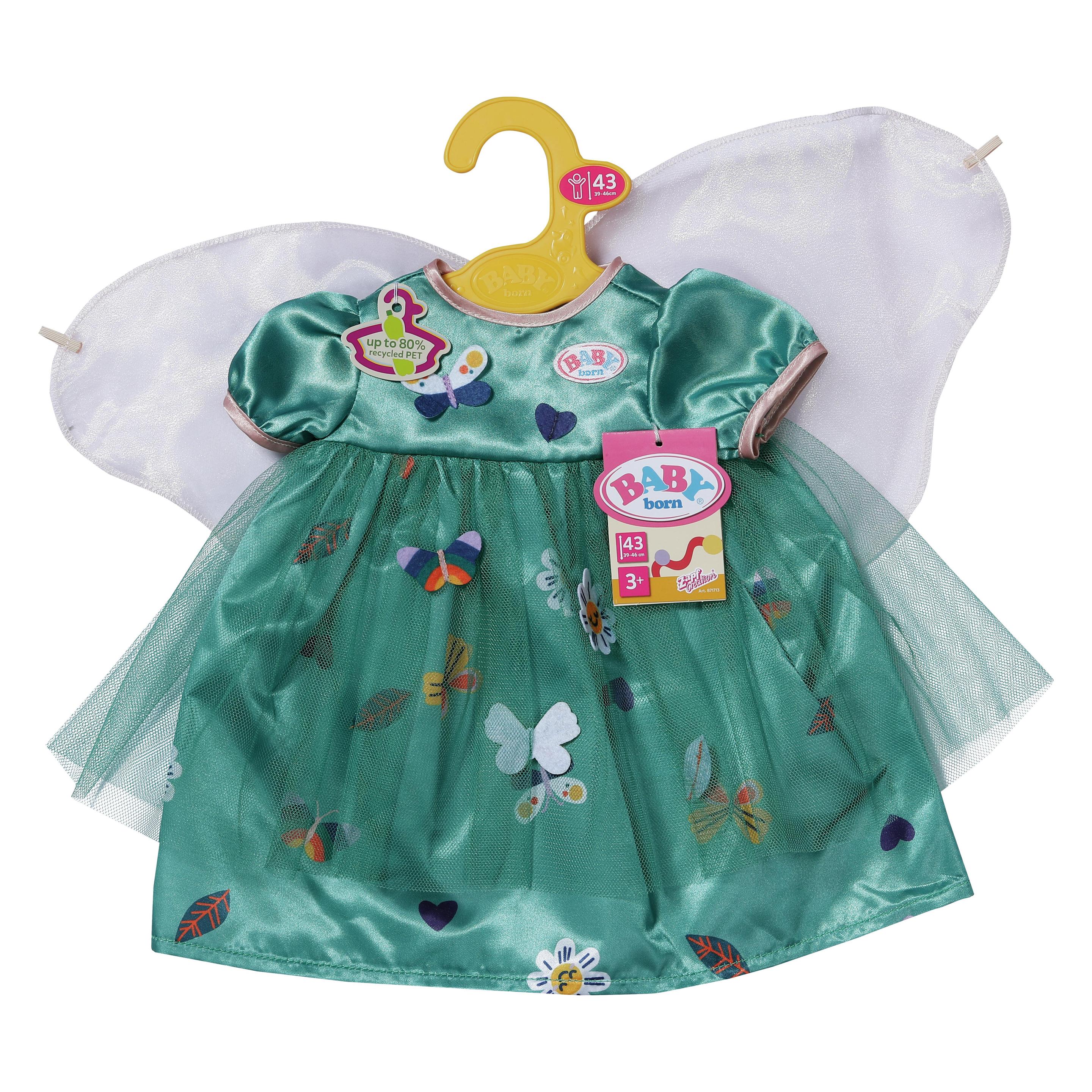 Zapf Creation BABY born Feenkleid mit Flügeln 43cm (871713)
