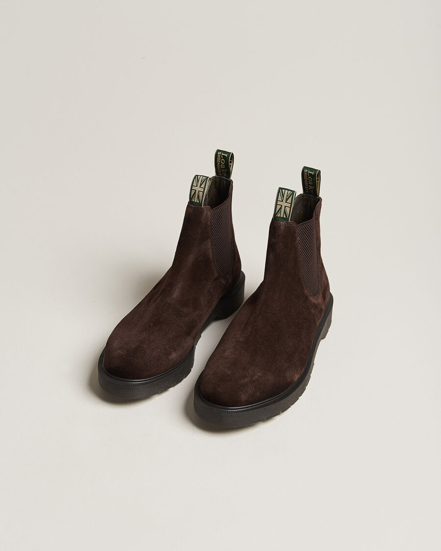 Loake Shoemakers Loake 1880 Mccauley Heat Sealed Chelsea Brown Suede men EU41,5 Brun