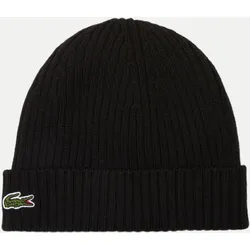 Beanie mit Logostickerei Schwarz