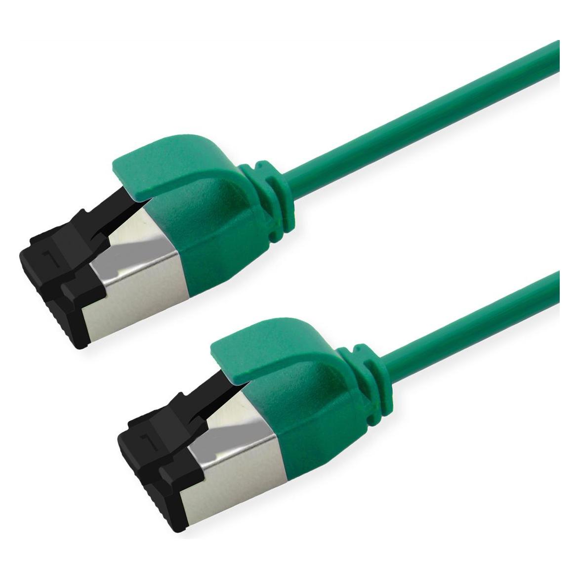 Roline S/FTP P-Kabel Kat.8.1, grün, 5.0m PoE, Slim, LSOH (S/FTP, CAT8.1, 5 m) (21.15.3435)