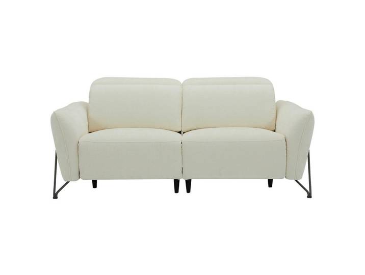 Livetastic 3-Sitzer-Sofa, Creme, Metall, 198x83x107 cm, Relaxfunktion, USB-Anschluss, USB-C-Anschluss, Wohnzimmer, Sofas & Couches, 3er Sofas