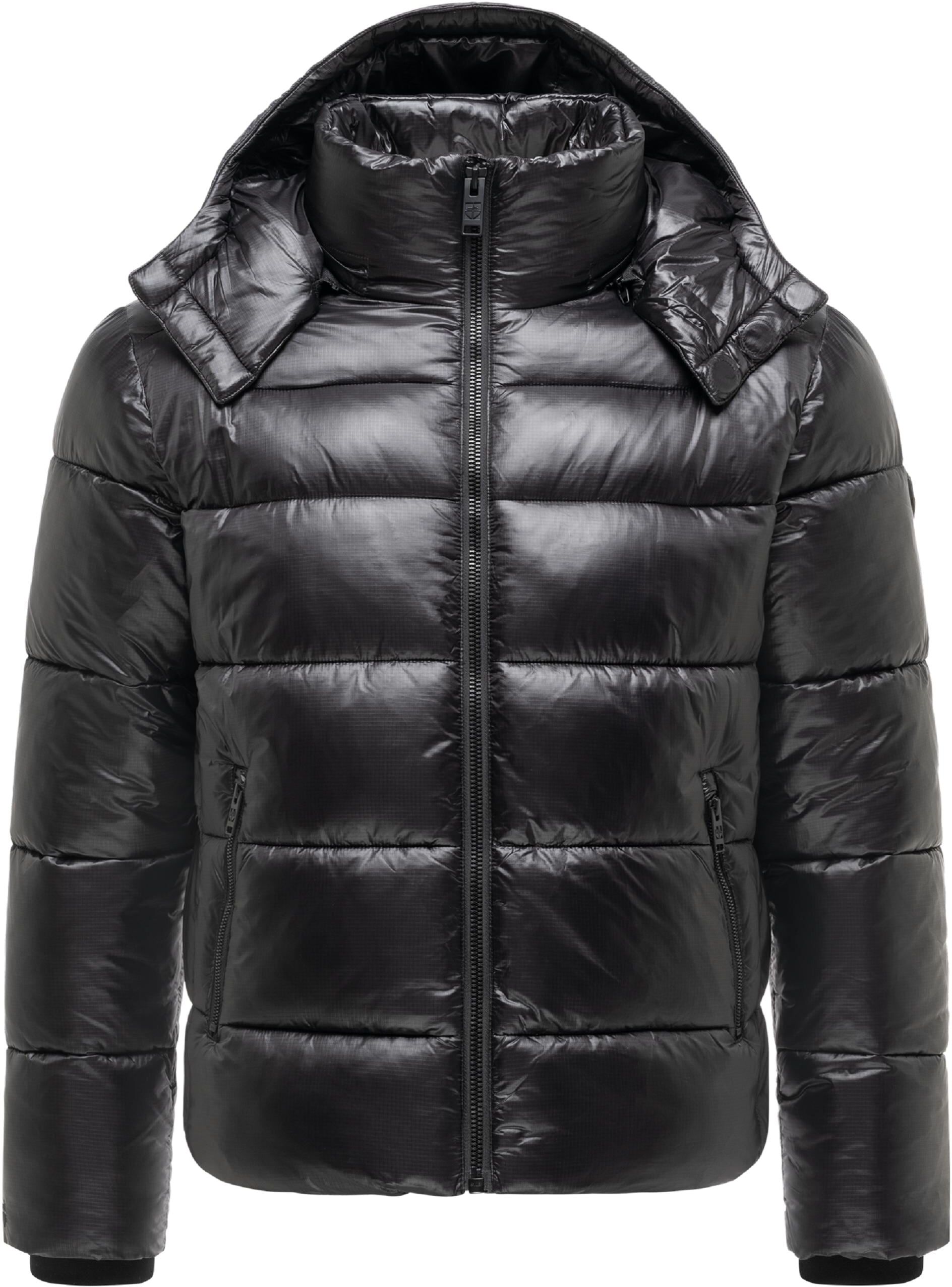 Steppjacke STONE HARBOUR "Steppjacke Ezioo XX", Herren, Gr. M, schwarz, Obermaterial: 100% Nylon NY.  Obermaterial: Futter: 100% Polyester PES. 100% Polyester PES., gerade hüftbedeckend, Bündchen, Jacken Steppjacke, Herren Winterjacke mit magnetischen Knö