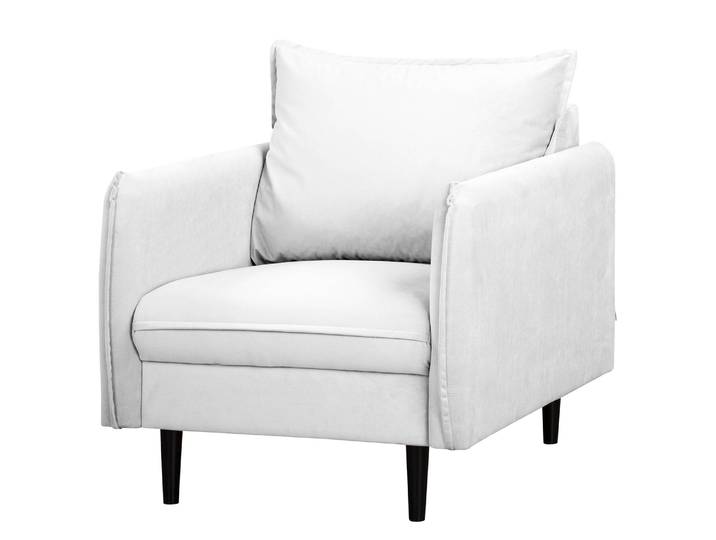 Sessel Palawan Weiß Microfaser Jada 74 x 86 x 91cm
