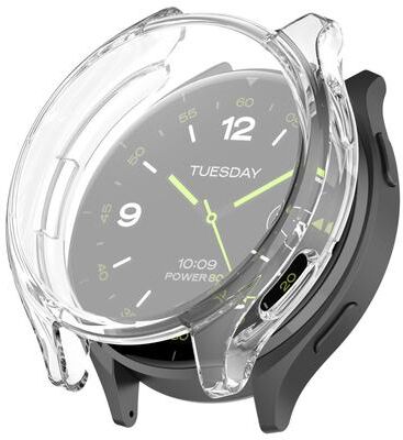 Everyday Crate Xiaomi Watch 2 Full Coverage TPU Watch Protective Case With Electroplated Finish transparent