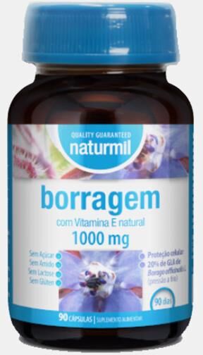 BORRAGEM 1000mg 90 CAPSULAS NATURMIL
