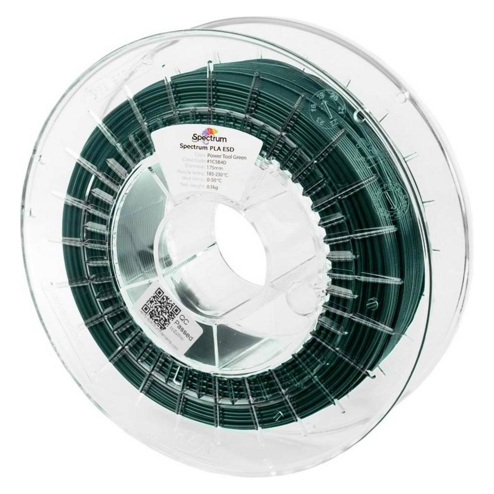 Spectrum PLA ESD - Filament für ESD-Schutz und Sicherheit in EX-Zonen (PLA, 500 g, 1.75 mm) (81649)