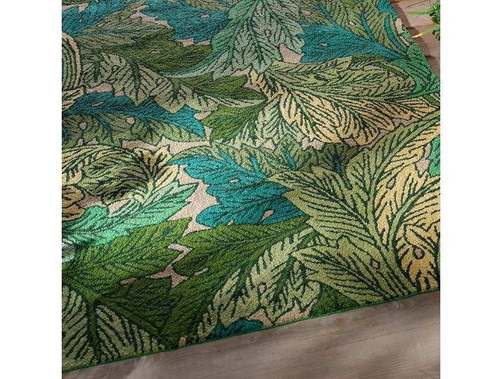 Hochwertiger In-/Outdoor Designer Teppich „Acanthus Green“, verschiedene Grössen Multicolor Morris & Co