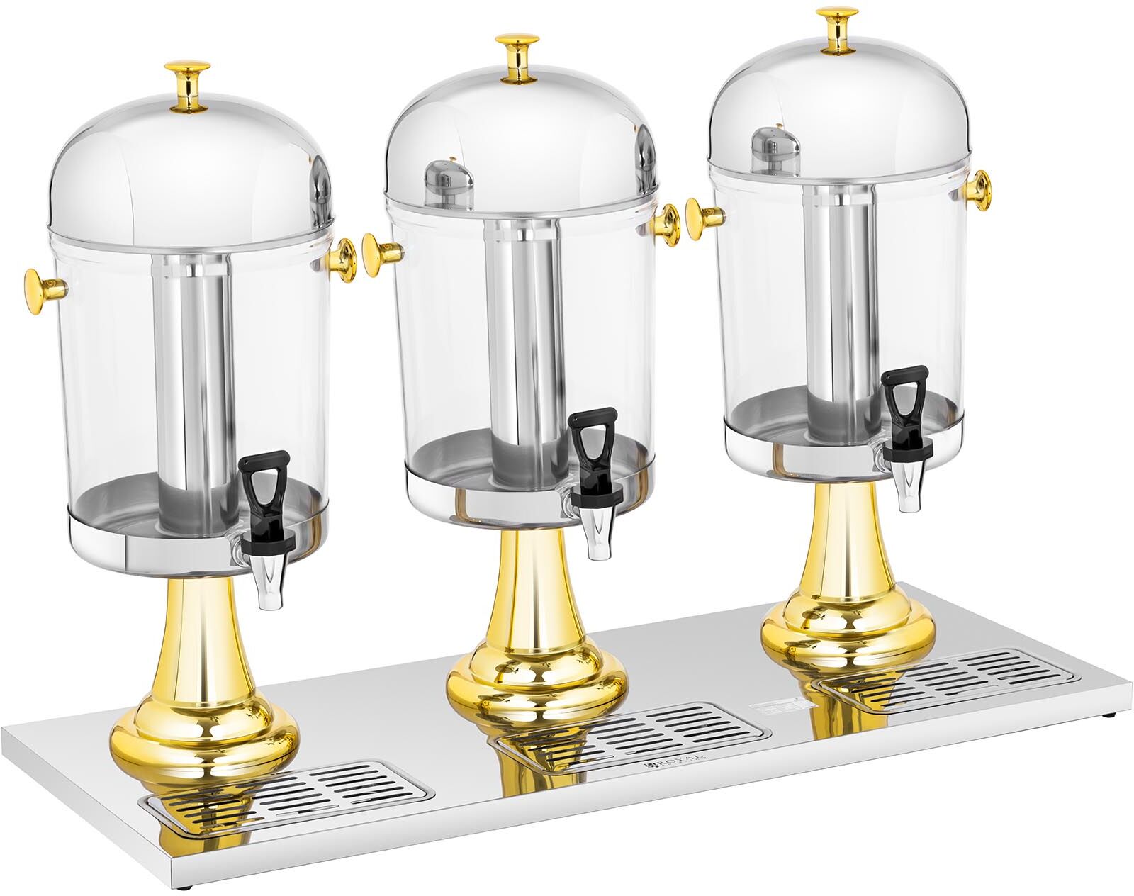 Royal Catering Saftspender - 3 x 8 L - Kühlsystem RCSD-3G