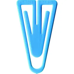 Laurel Büroklammern Plastiklips 35mm VE=10x200 Stück hellblau