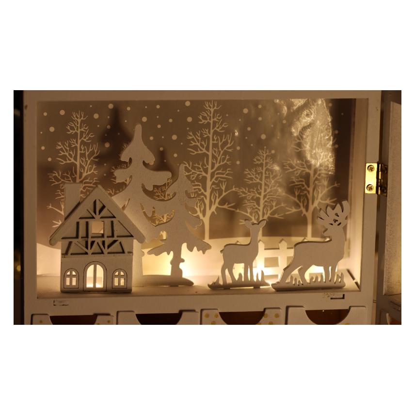 Tracon LED-Weihnachts-Adventskalender Batteriefach (TR-CHRACB8WW)