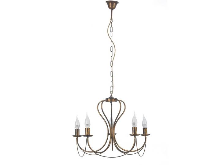 Kronleuchter Candela bronzo Bronzefarben max. 6 Watt