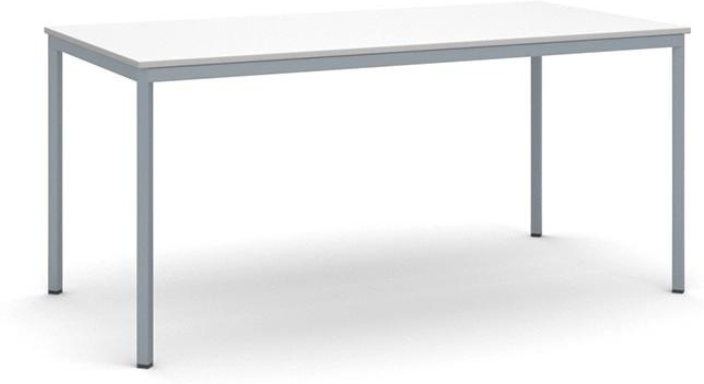 B2B Partner Esstisch BASIC, 160x80 cm, Gestell dunkelgrau, weiß