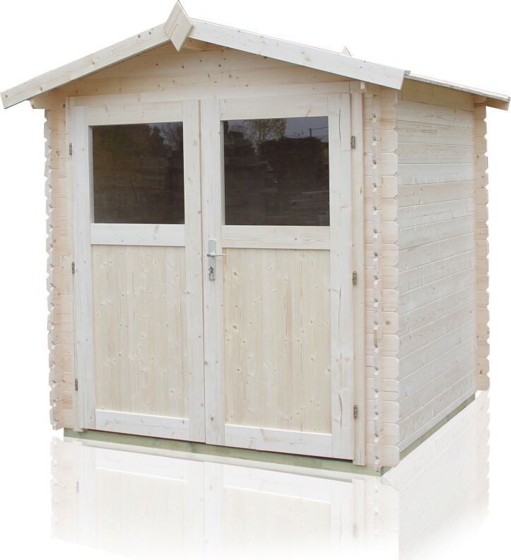 Gartenhäuschen Sommerruhe 4 - 2,40 x 2,40 Meter aus 19 mm Blockbohlen