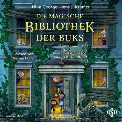 Die magische Bibliothek der Buks 2: Das verfluchte Medaillon - Nina George,Jens J. Kramer, Audio, 9783844942255