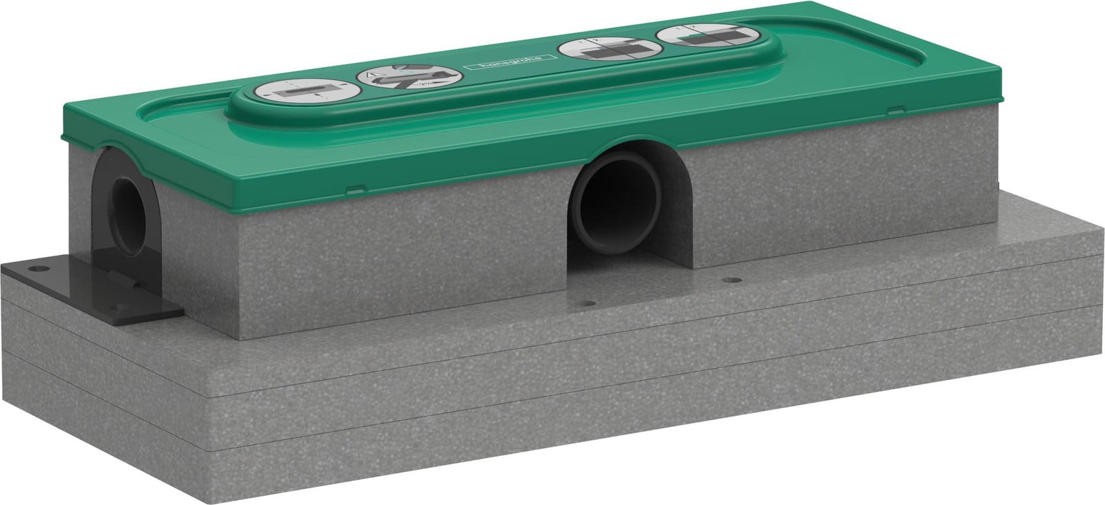 Hansgrohe uBox Universal GK universeel afvoerkast voor douchegoten voor vlakke installatie