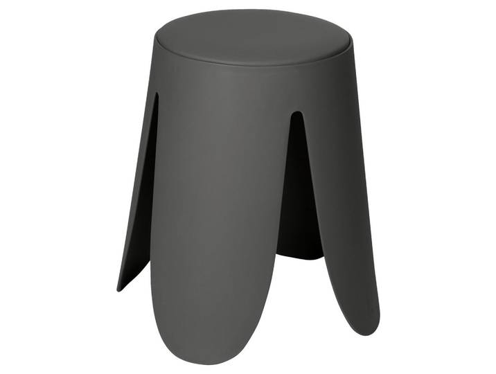 Wenko Badhocker Comiso, Anthrazit, Kunststoff, 44.5x46.0x44.5 cm, freistehend, rutschfest, Badezimmer, Badezimmerausstattung, Badhocker & Duschhocker