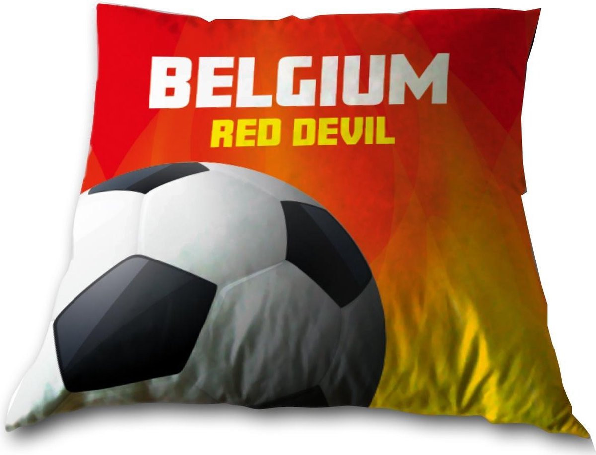 Belgium Sierkussen Rood 33 x 33 cm