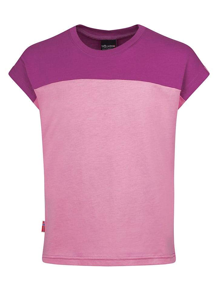 Trollkids Funktionsshirt "Bergen" in Rosa - 98