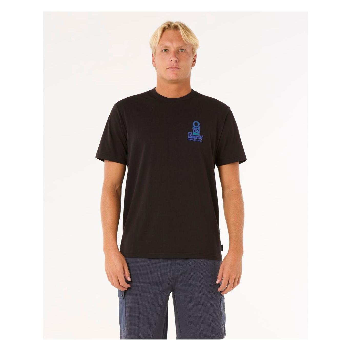 Rip Curl Vaporcool Search Stack Tee Schwarz (M) (71098676)