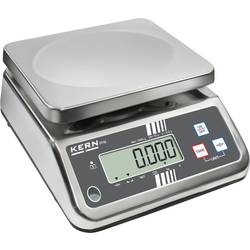 Kern Tischwaage FFN 15K5IPM Wägebereich (max.) 15 kg Ablesbarkeit 5 g akkubetrieben, über Steckernetzteil Silber