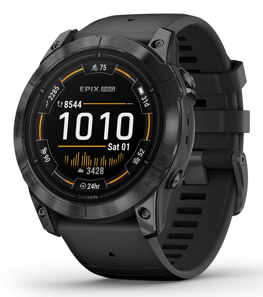 Garmin 51 mm Smartwatch Rund Epix Pro (2.Gen) (Grau) 010-02804-21
