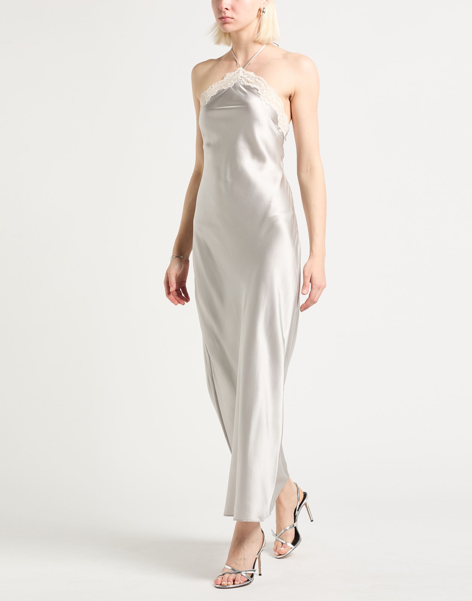 Reformation Vestido largo Mujer Gris XL Mujer