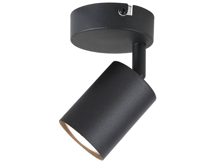 1 Spot AMBRE 8cm 28W schwarz