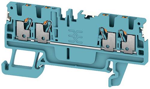 Weidmüller 2674670000 Durchgangsreihenklemme Push-In-Klemme, Steckanschluss Blau 100St.