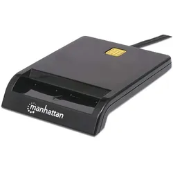 Manhattan USB 2.0 Smartcard-Lesegerät, USB-A-Stecker, Chipkartenleser, extern