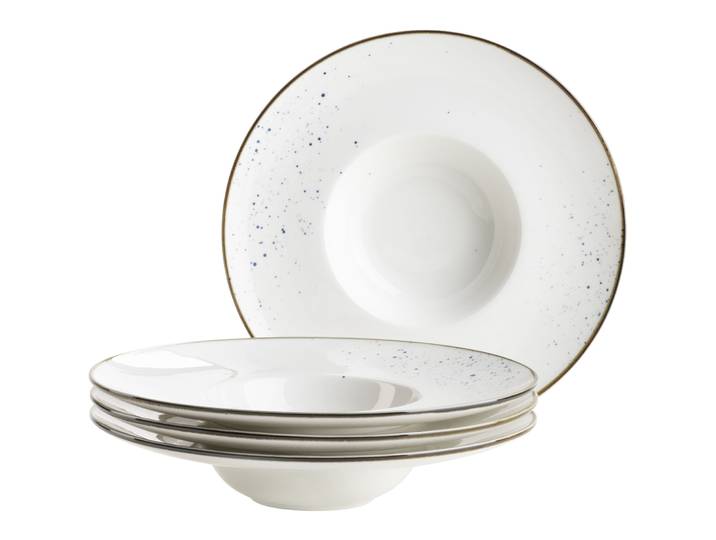 MÄSER Platzteller-Set Pintar weiss/blau Porzellan 4 Stk - Platzteller-Set