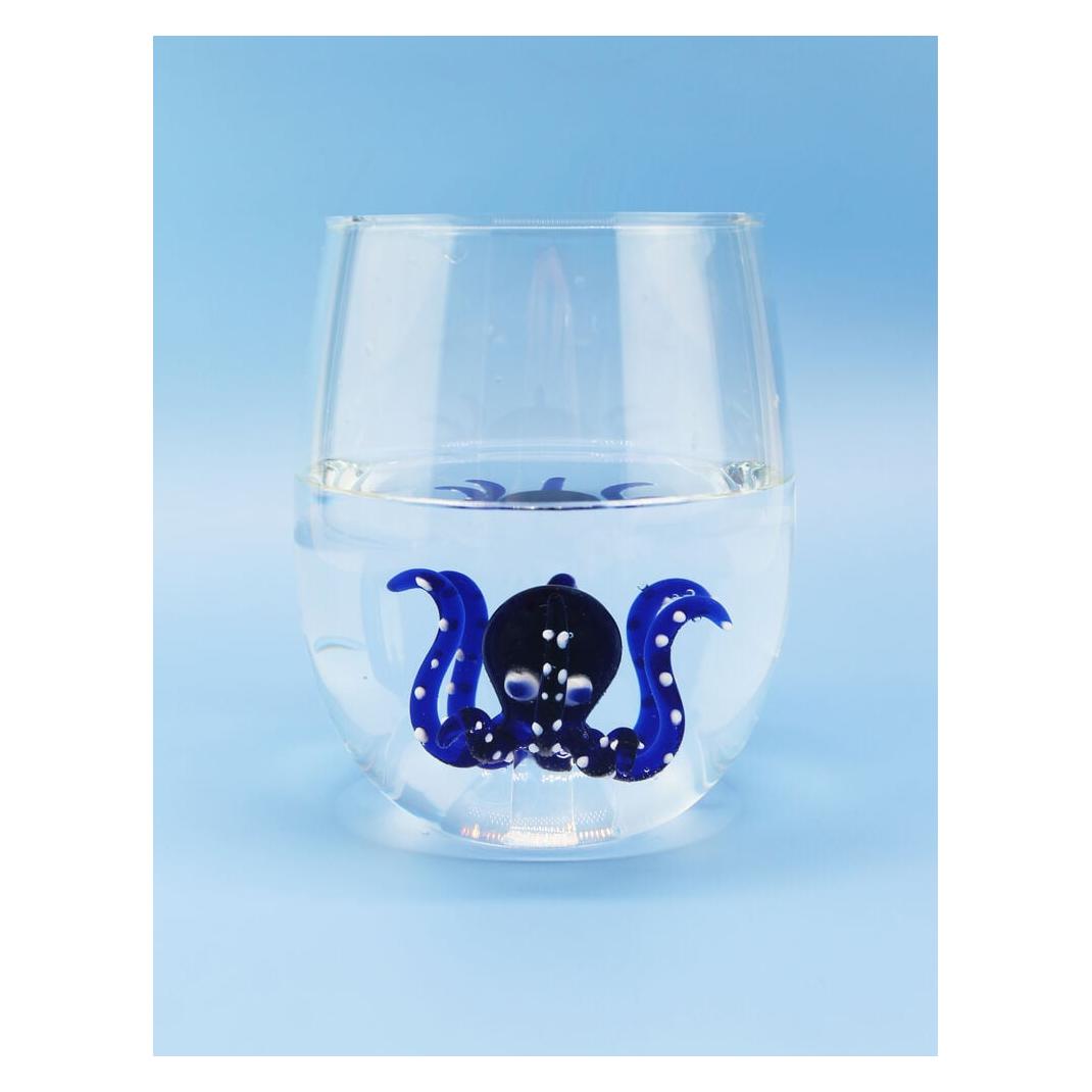 Winkee Drinking Glasses - Handmade Octopus (0.60 l) (16848)