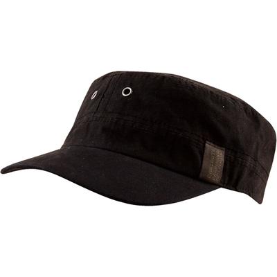 Army Cap CHILLOUTS "Dublin Hat", Herren, schwarz, Canvas, Baumwolle, unifarben, Caps, Größenverstellbar, temperatur- und feuchtigkeitsregulierend
