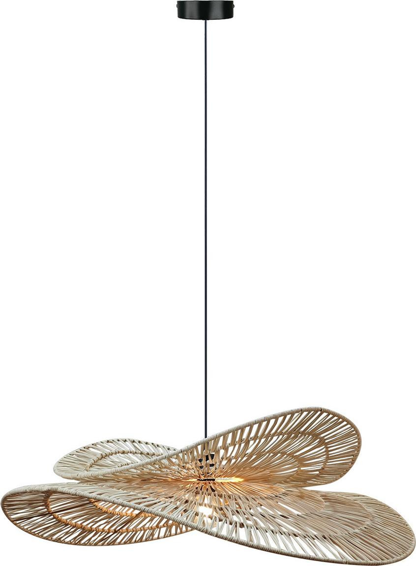 RAYA Light Prestige Bohemian hanglamp van natuurlijk riet