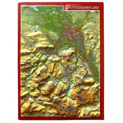 Reliefpostkarte Berchtesgadener Land, Karte von Andre Markgraf,Mario Engelhardt, Georelief Vertriebs GbR